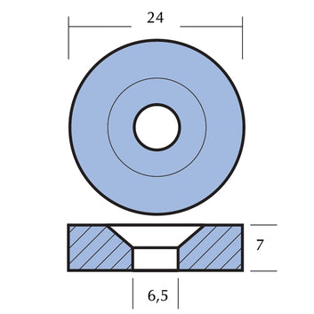 Tecnoseal Zinkanode honda 8-20hk