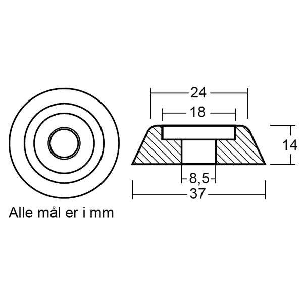 Tecnoseal Zink til Serie 140