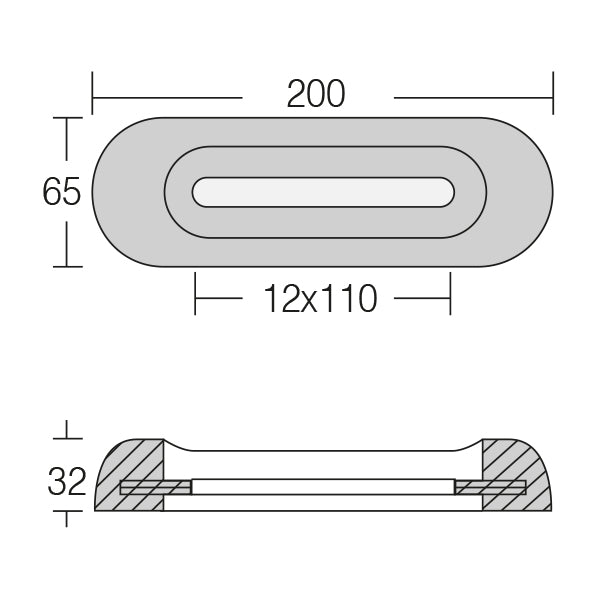 1852 motorbåds anode 1,3 kg