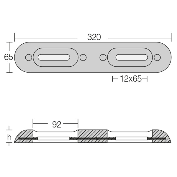 1852 motorbåds anode 2,4 kg