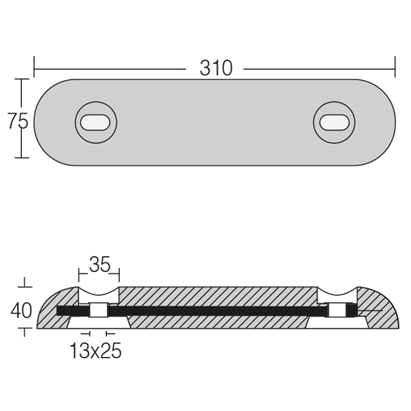 1852 motorbåds anode 4,0 kg