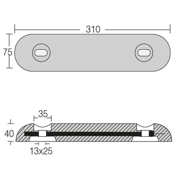 1852 motorbåds anode 4,0 kg