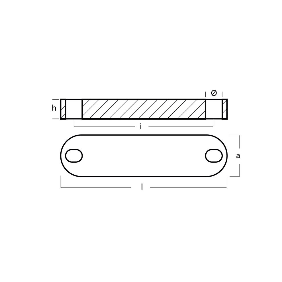 1852 Zinkanode Quick bovpropel btqr (tqr6015)