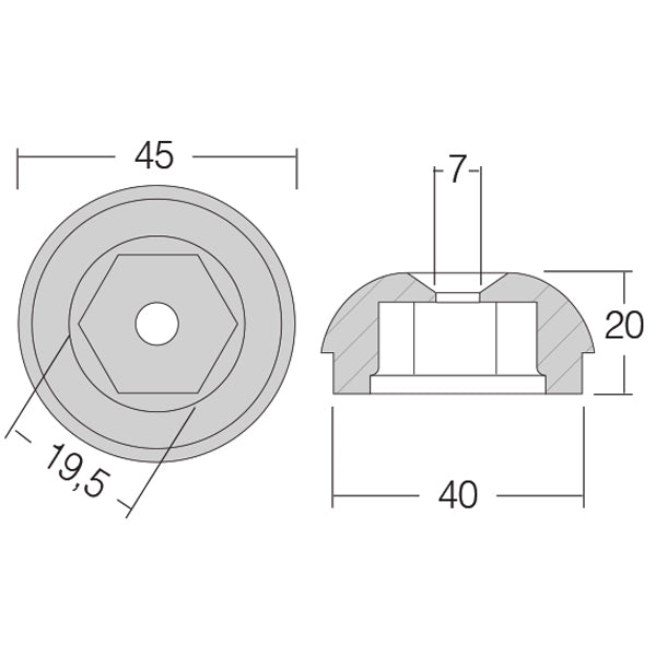 1852 Zink sidepower 71190A SP55S/75T/95T,SE60/80/100/185