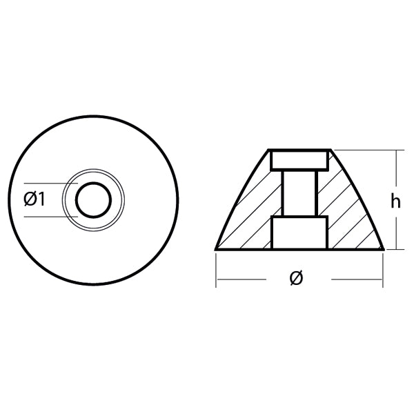 1852 Alu anode Sidepower (31180a) sp30/40, se30/40