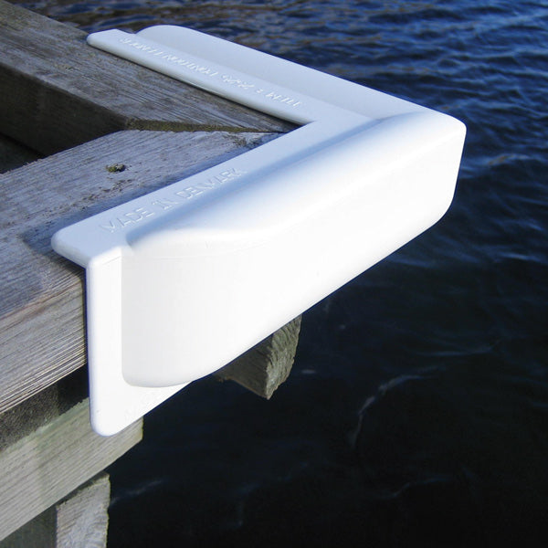 Dan-fender kaj fender vinkel hvid, 25x10cm