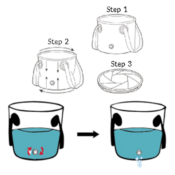 1852 foldbar spand sort 20L