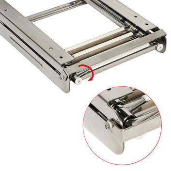 Teleskop badestiger i kassette, 3 trin smal