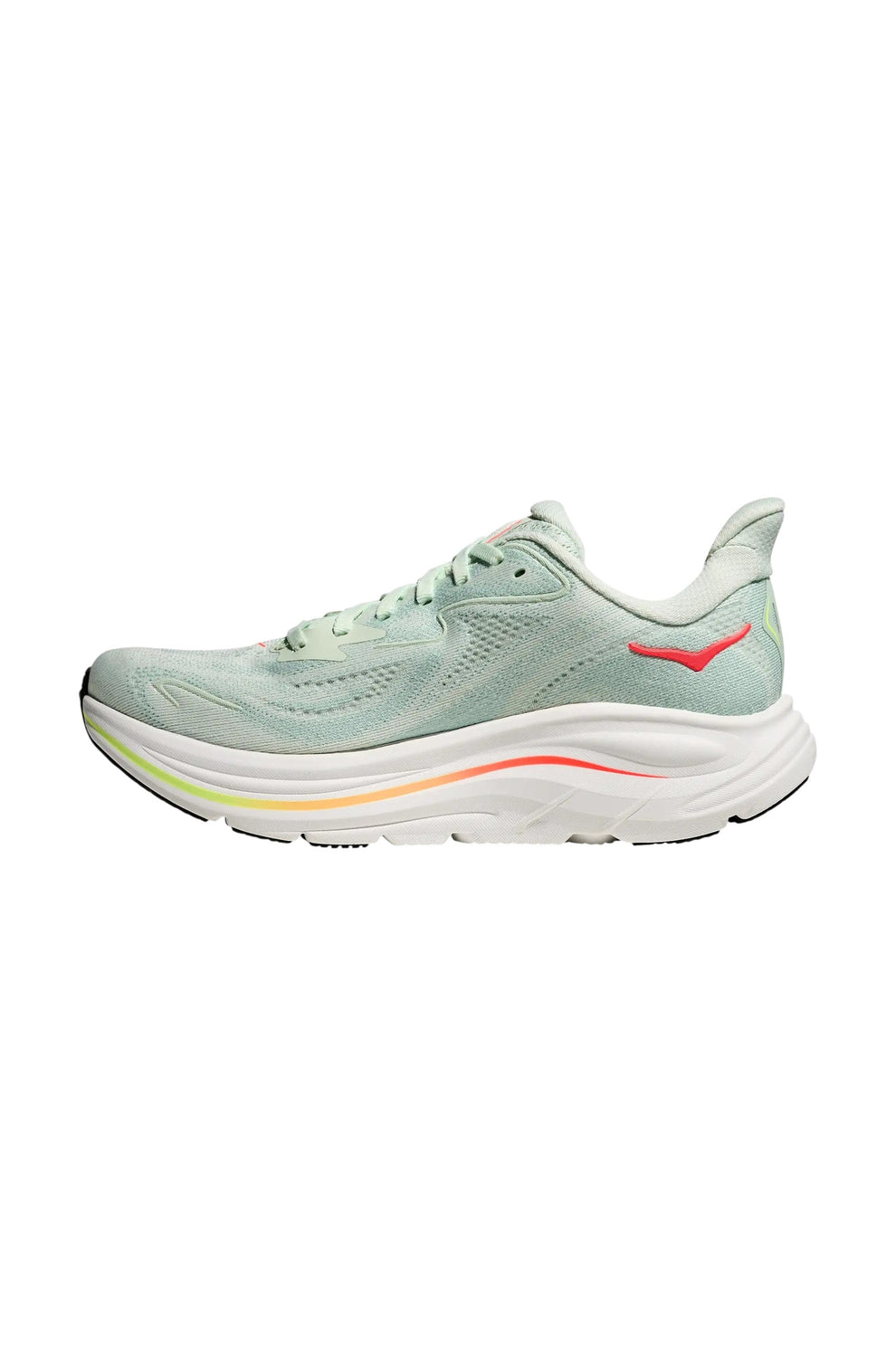 Hoka W Clifton 10 Sea Glass / Neon Flame