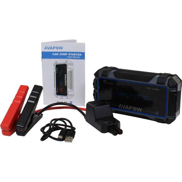 Avapow Jumpstarter A9 peak 1500A, 12V