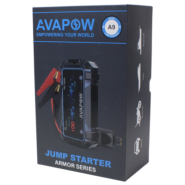 Avapow Jumpstarter A9 peak 1500A, 12V
