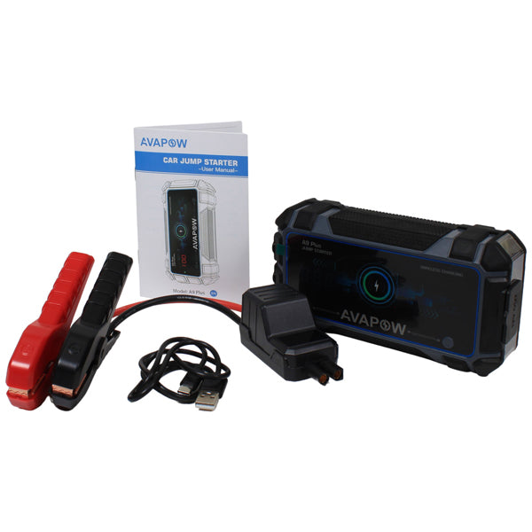 Avapow jumpstarter A9 Plus inkl taske 2000A, 12V