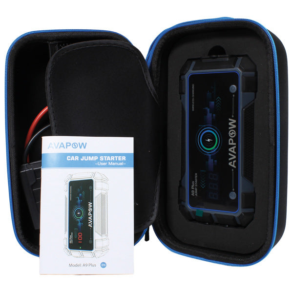 Avapow jumpstarter A9 Plus inkl taske 2000A, 12V