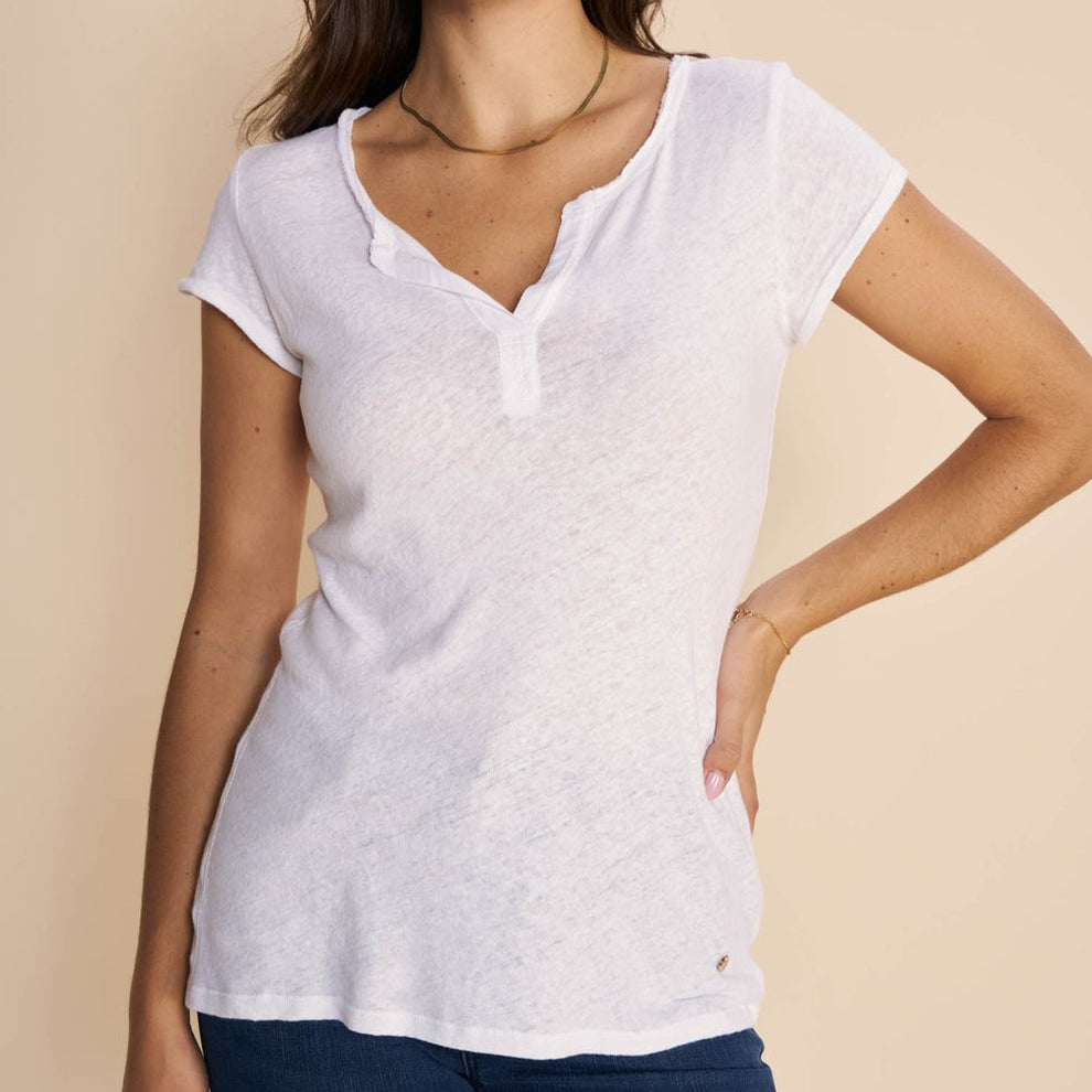 Mos Mosh W Troy Tee SS White
