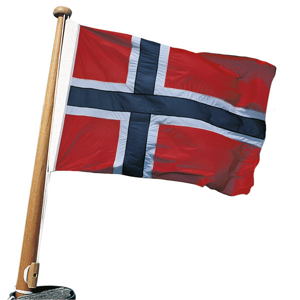 Bådflag polyester Norge, 70x50 cm