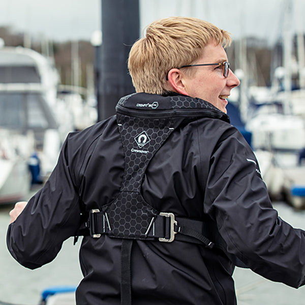 Crewsaver Crewfit+ redningsvest 180N m/D-ring, Sort