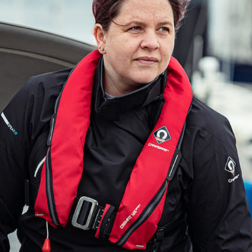 Crewsaver Crewfit Sport redningsvest 165N m/D-ring, Rød