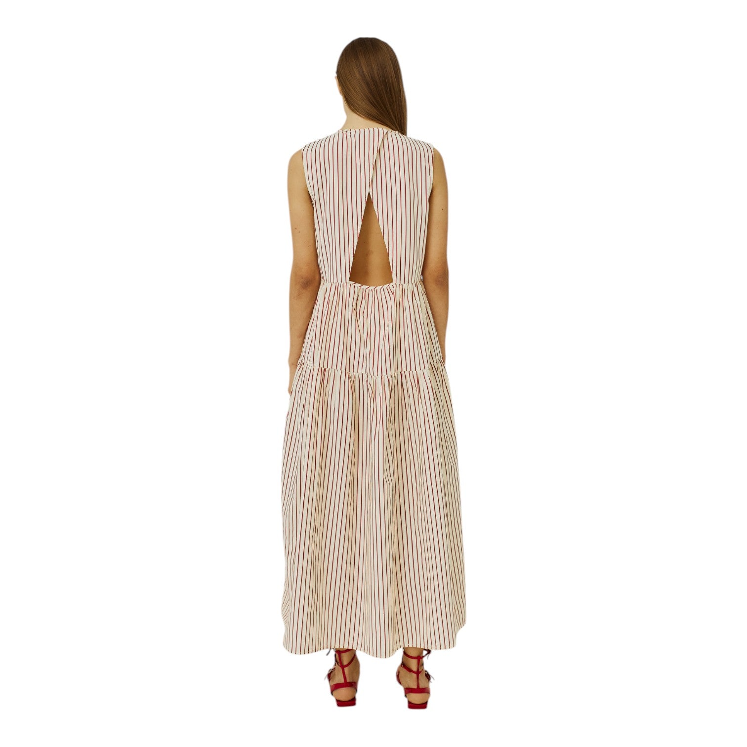 Norr Linna Maxi Dress Dresses Red Stripes