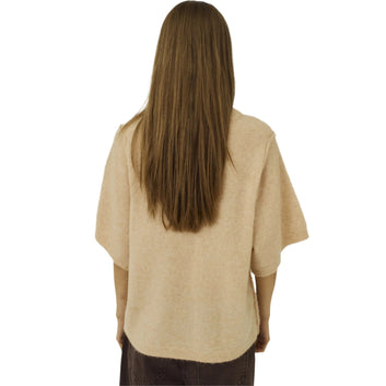 Norr Hazina Knit Tee T-Shirts Rose Mélange