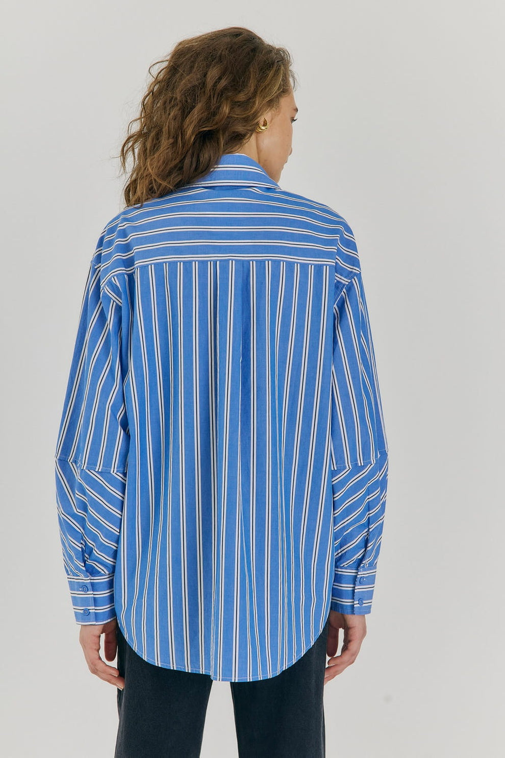 Norr Nicci Skjorte Off-White Stripe Dameskjorter