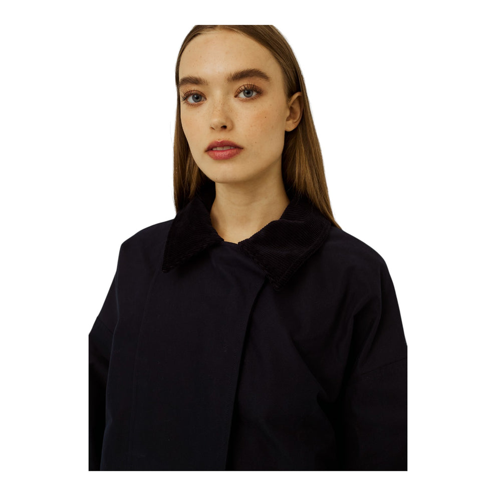 Norr Vana Short Trench Jackets Dark Navy