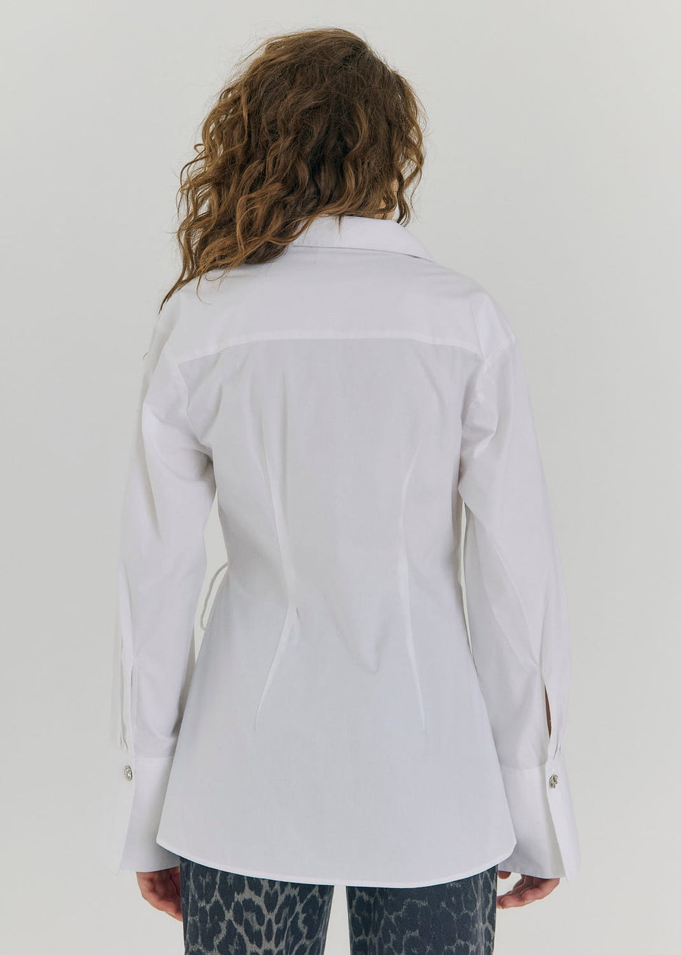 Norr Fraser Wrap Skjorte White