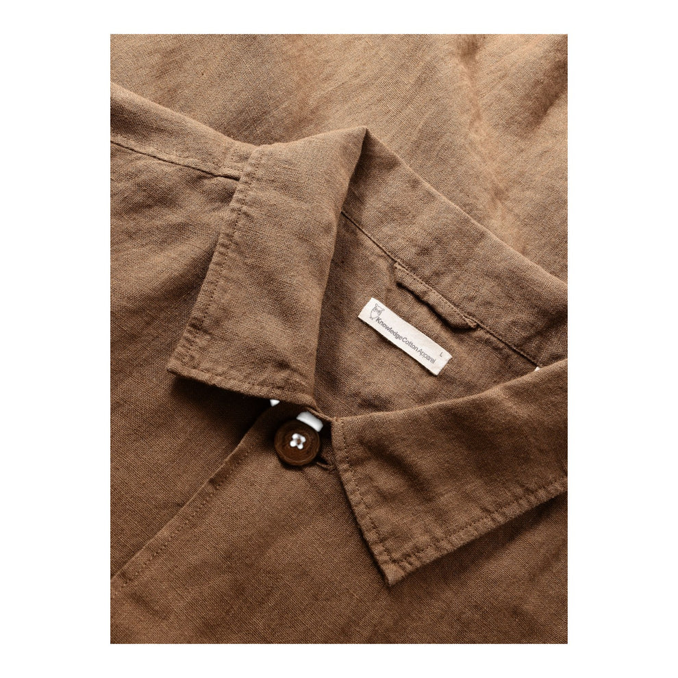 Knowledge Cotton Apparel M Linen Overshirt 1019 Tuffet