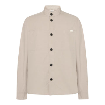 Knowledge Cotton Apparel M Slub Overshirt 1228 Light Feather Gray