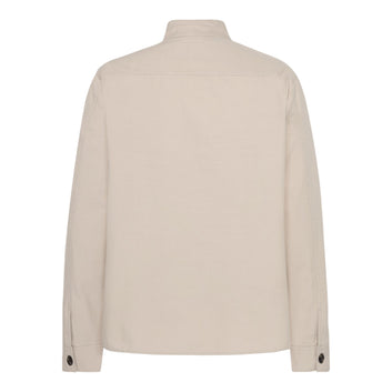Knowledge Cotton Apparel M Slub Overshirt 1228 Light Feather Gray