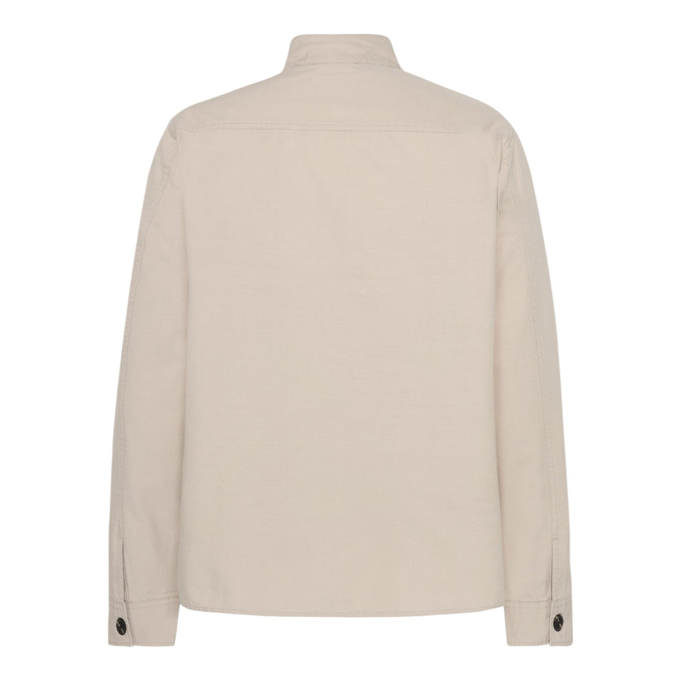 Knowledge Cotton Apparel M Slub Overshirt 1228 Light Feather Gray