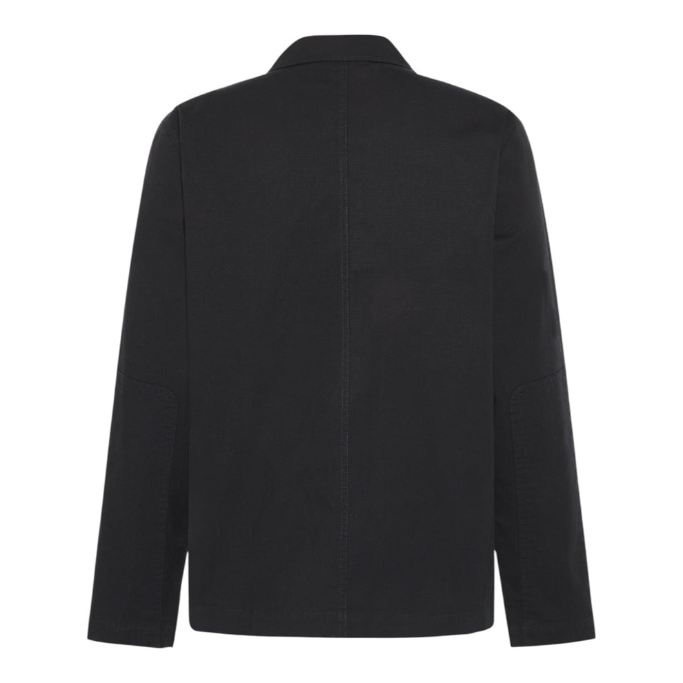 Knowledge Cotton Apparel M Ripstop Overshirt - Gots/Vegan 1300 Black Jet
