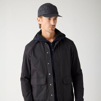 Knowledge Cotton Apparel M Ripstop Overshirt - Gots/Vegan 1300 Black Jet