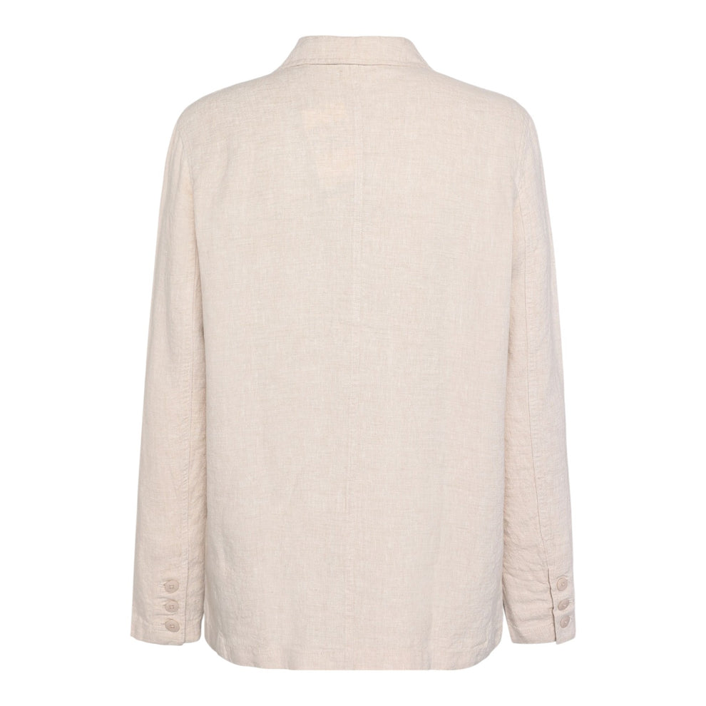 Knowledge Cotton Apparel M Linen Blazer 1449 Yarndyed - Light Feather Gray