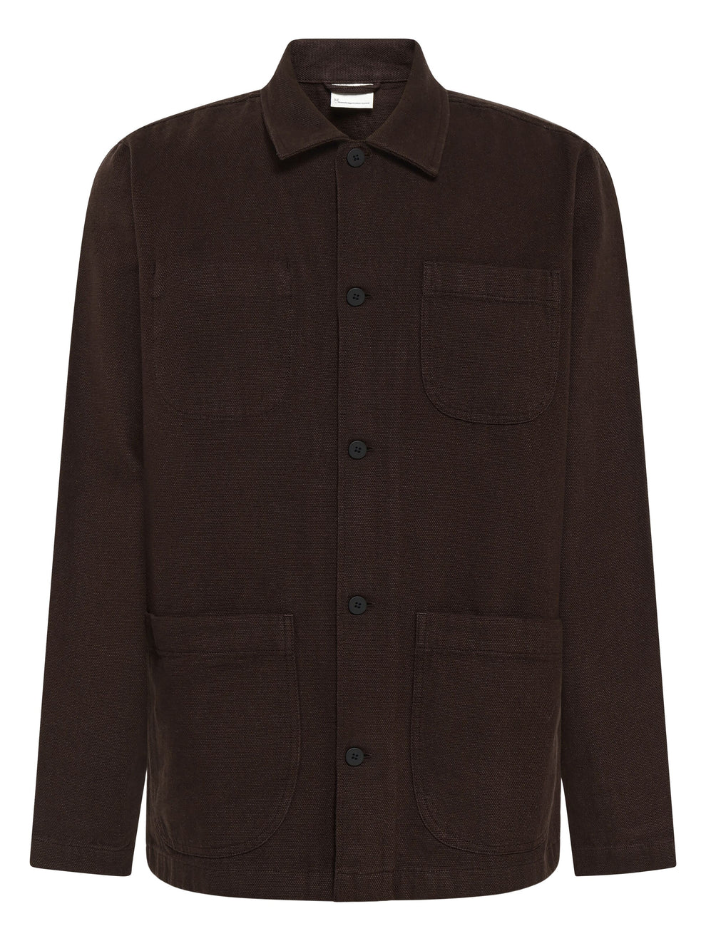 Knowledge Cotton Apparel M Canvas Overshirt Night Sky