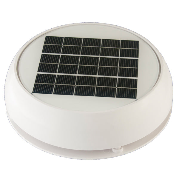 Marinco Day & Night solcelle ventilator plast hvid, 3"