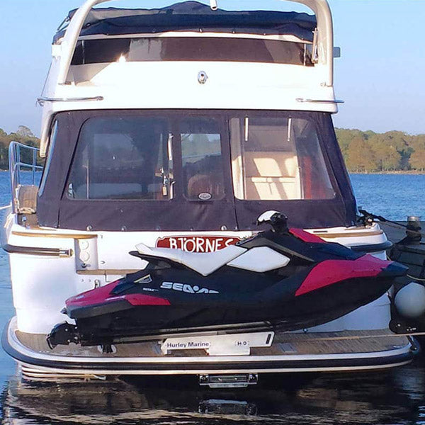 Hurley Davit H3O med manual spil sort, max 180kg