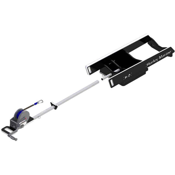 Hurley Davit H3O med manual spil sort, max 180kg