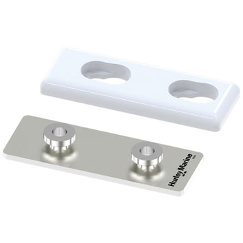 Hurley Marine dobbelt fastgørelsesplade, 2 stk