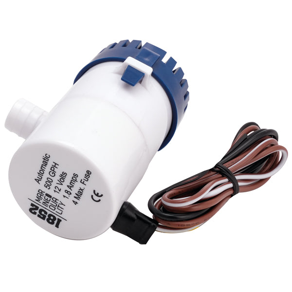 1852 Automatisk lænsepume 550 GPH 12V Ø19mm