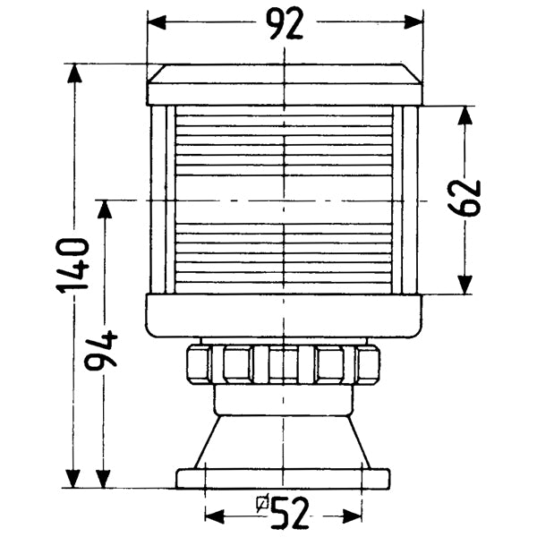 DHR Lanterne på fod, Tricolor