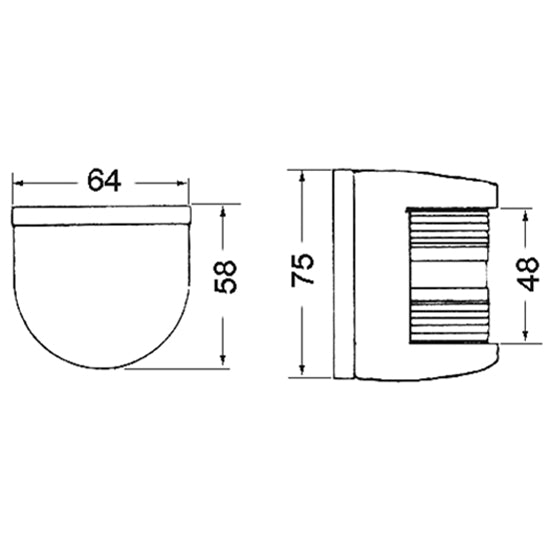 Rustfri lanterne - syrbord