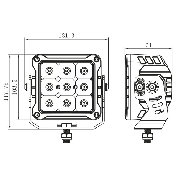 1852 Led Dækslys 10 30 V Dc, 1127 3756 Lm