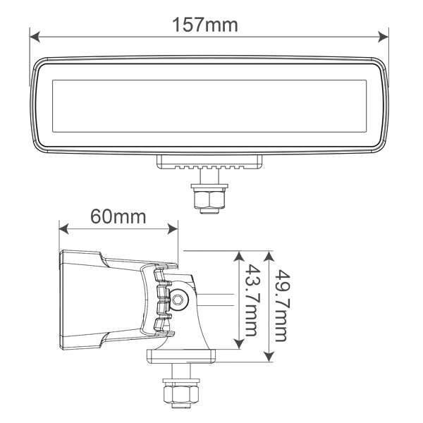1852 Led Dækslys 10 30 V Dc, 2880 Lm