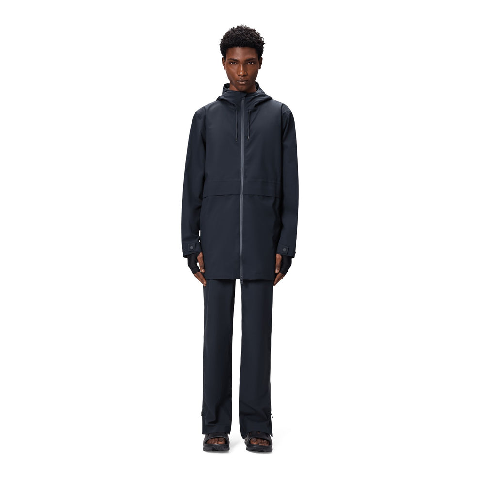 Rains U Suva Hardshell Long Jacket W3 Navy