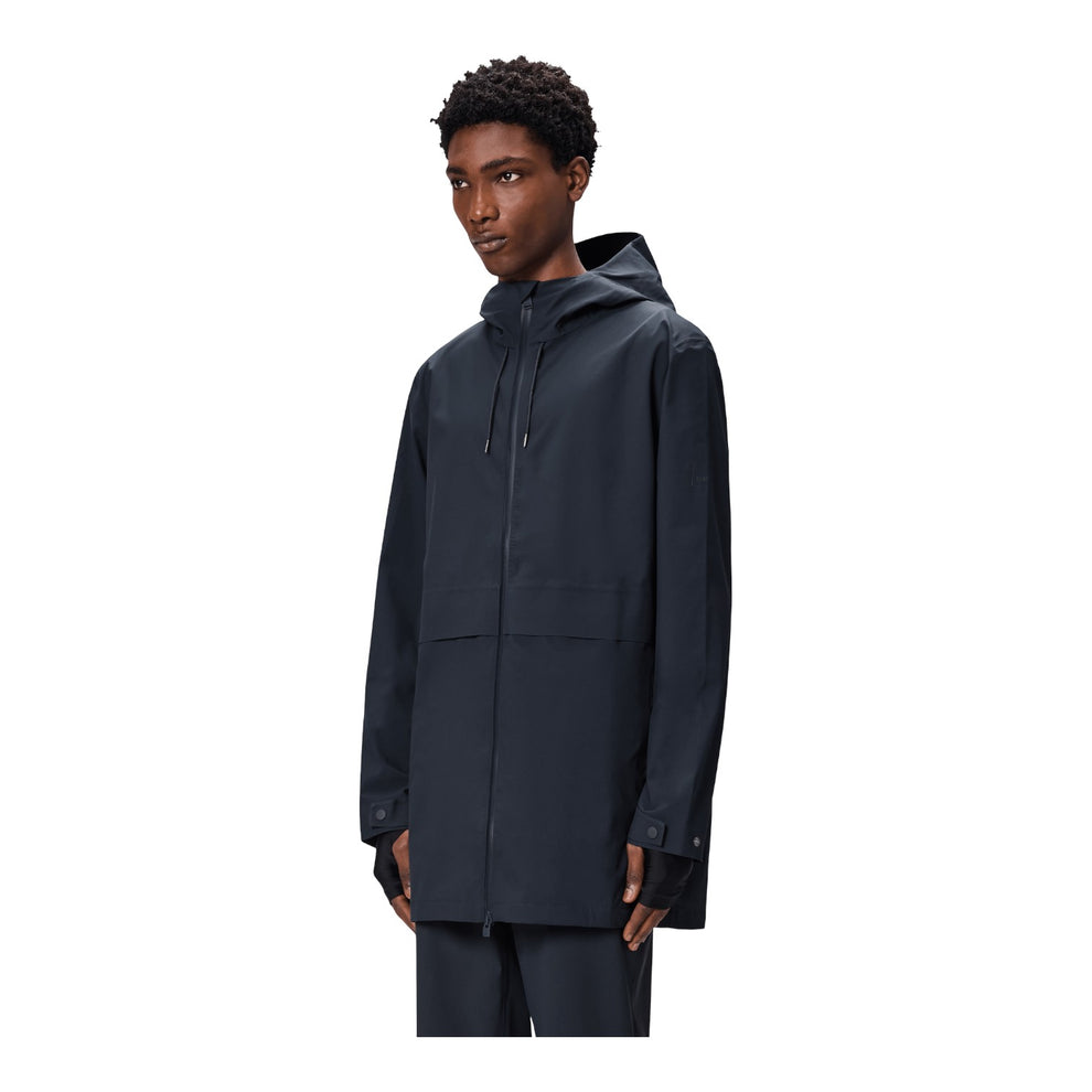 Rains U Suva Hardshell Long Jacket W3 Navy