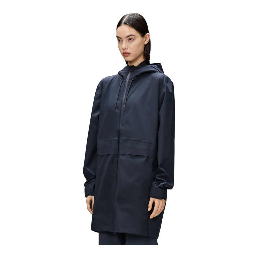 Rains U Suva Hardshell Long Jacket W3 Navy