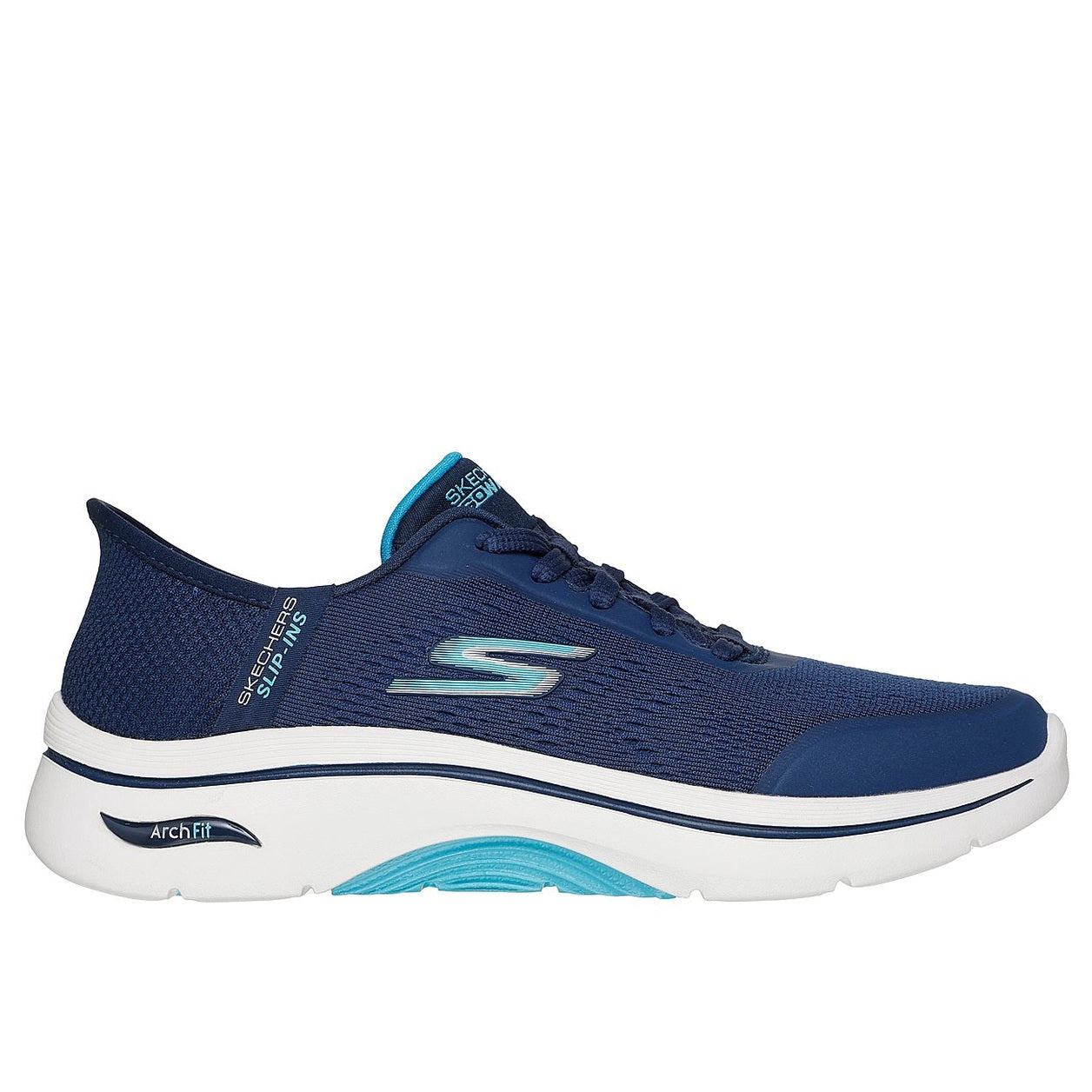 Skechers W Go Walk Arch Fit 2.0 Sneakers - Valenc - Navy/Aqua