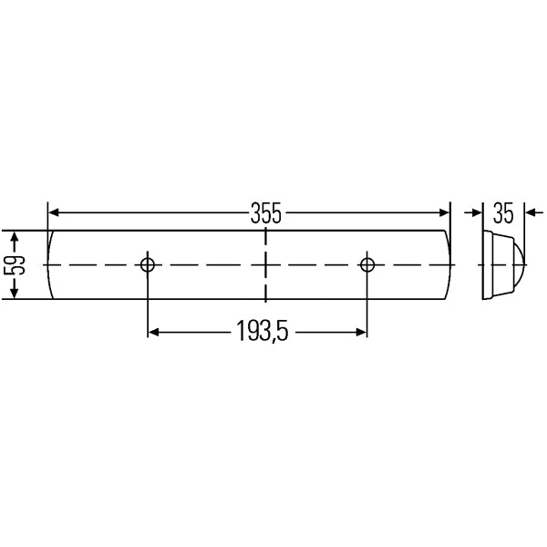 Hella LED lysstofarmatur