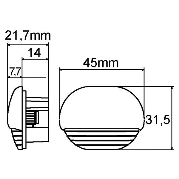 Hella LED Easy fit diodelys - hvid lys