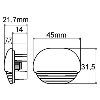 Hella LED Easy fit diodelys - hvid lys